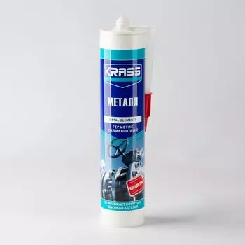 Герметик силиконовый Krass для металла (бесцветный), 300 мл