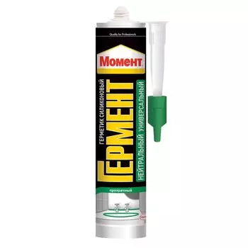 Герметик силиконовый Момент Гермент (бесцветный), 280 мл
