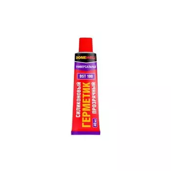 Герметик силиконовый прозрачный Donewell, 40мл