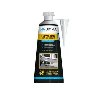 Герметик силиконовый Ultima универсальный бесцветный 80 мл