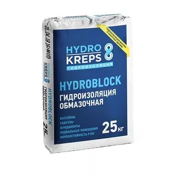 Гидроизоляция Крепс Hydrokreps Hydroblock, 25кг