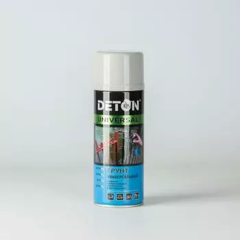 Грунт аэрозольный Deton алкидный светло-серый 0,52 л