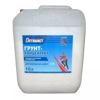 Грунт-концентрат для внутренних работ Оптимист, 10 л