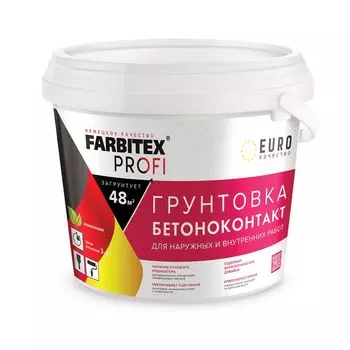 Грунтовка бетоноконтакт Farbitex Профи 3,5 кг