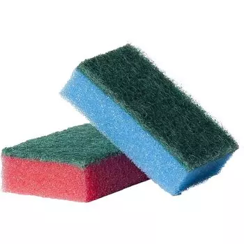 Губки для мытья посуды, 2шт/уп