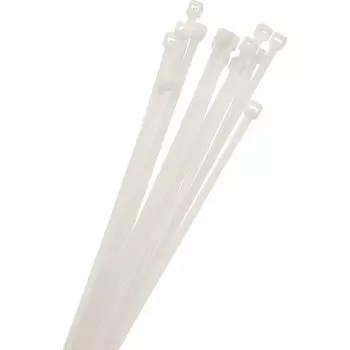 Хомут нейлоновый 3,6х300 мм белый 100 шт