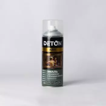 Эмаль аэрозольная DETON ART акриловая алюминий, 0,52л