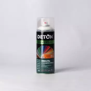 Эмаль аэрозольная DETON белая глянцевая (9003), 0,52л