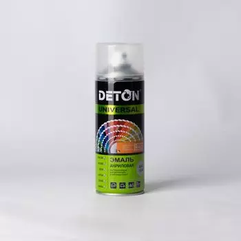 Эмаль аэрозольная DETON UNIVERSAL акриловая серое окно (RAL 7040), 0,52л