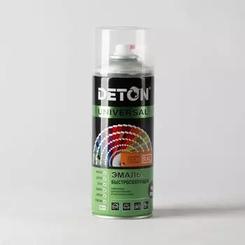 Эмаль аэрозольная DETON UNIVERSAL акриловая шоколадно-коричневый (RAL 8017), 0,52л