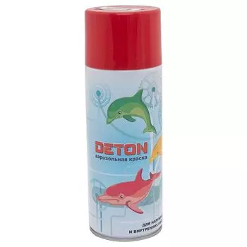 Эмаль аэрозольная DETON вишня (RAL 3011), 0,52л
