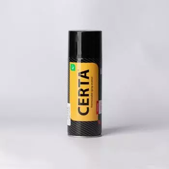 Эмаль аэрозольная термостойкая (до+1200°С) черная CERTA, 0,52л