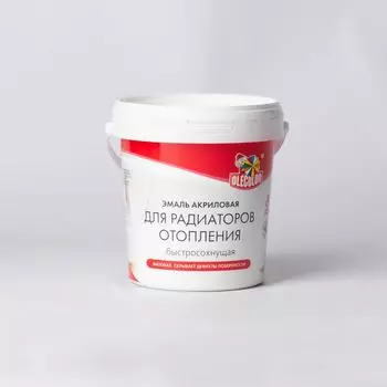 Эмаль акриловая Olecolor для радиаторов белая матовая 1кг