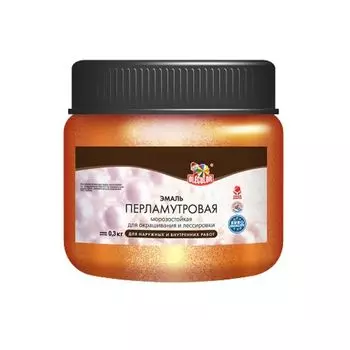 Эмаль акриловая перламутровая универсальная Olecolor бронза 0,1 кг
