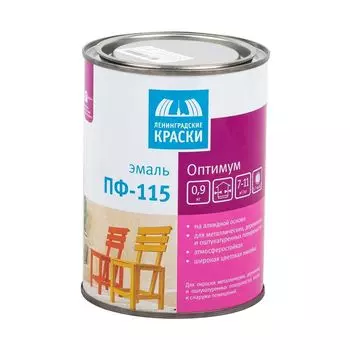Эмаль алкидная Текс Оптимум ПФ-115 глянцевая темно-синий 0,9 кг