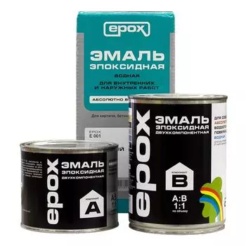 Эмаль эпоксидная, белая, 0,9л