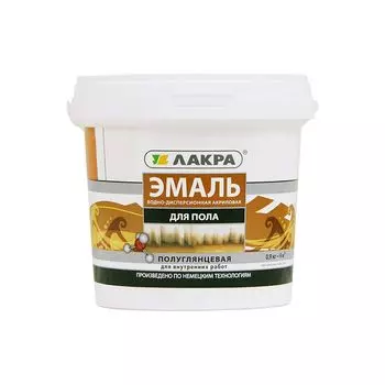 Эмаль для пола Лакра желто-коричневая 0.9кг