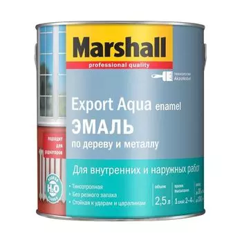 Эмаль Marshall Export Aqua Enamel глянцевая белая 2,5 л