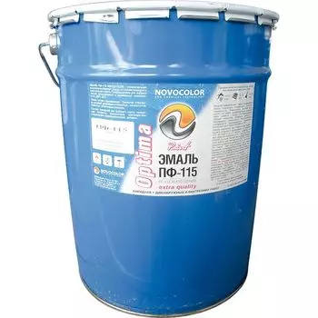 Эмаль ПФ-115 черная гл., 20кг, Новоколор