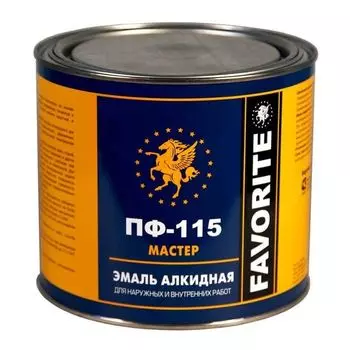 Эмаль ПФ-115 Фаворит Мастер синяя 2.4кг