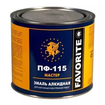 Эмаль ПФ-115 Фаворит Мастер желтая 2.4кг