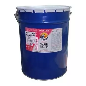 Эмаль ПФ-115 красная гл., 25кг, Новоколор