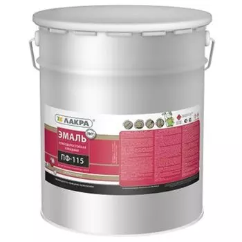 Эмаль ПФ-115 Лакра черная, глянцевая, 20кг