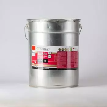 Эмаль ПФ-115 Лакра красная, глянцевая, 20кг