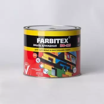 Эмаль ПФ-115 желтый (1,8кг) Farbitex