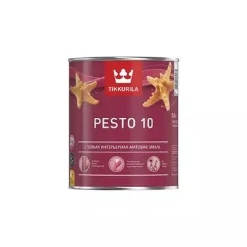 Эмаль стойкая алкидная универсальная Tikkurila Pesto 10 матовая база C 0,9 л