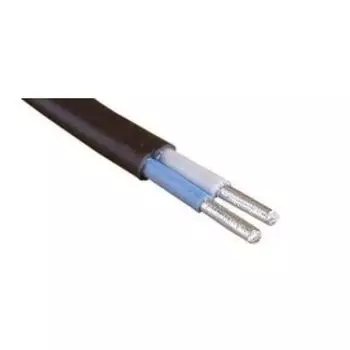 Кабель алюминиевый АВВГ 2х4 черный (бухта 100м, отрез)