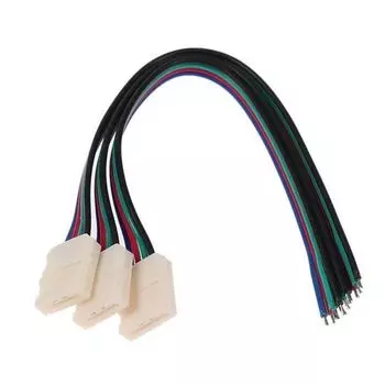 Кабель соединительный Ecola LED с одним 4-х конт. разъемами 10 мм