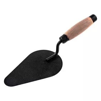 Кельма печника стальная, деревянная усиленная ручка. Россия