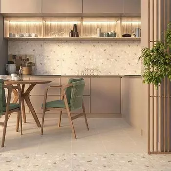 Керамогранит Аркос КГ 01 400х400х8мм бежевый Unitile