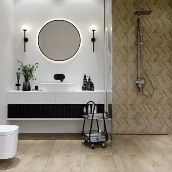 Керамогранит Муза 400х400х8мм, бежевый, Unitile