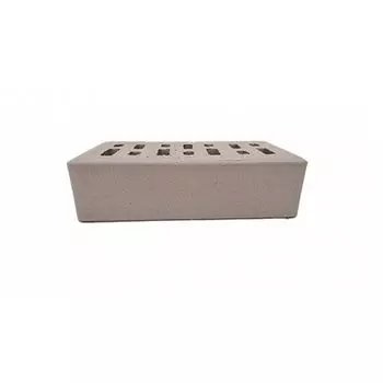 Кирпич клинкерный фасадный 0,71NF М-300, серый "Стокгольм" гладкий, ЛСР