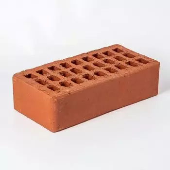 Кирпич облицовочный одинарный пустотелый М-125/150, красный, РКЗ