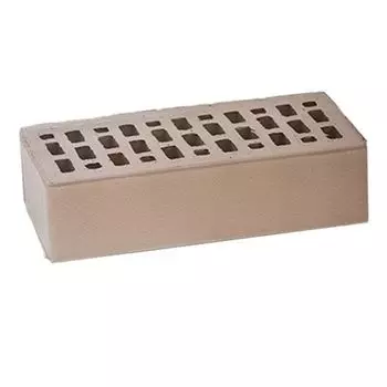 Кирпич облицовочный одинарный пустотелый М-175, серый гладкий, ЛСР