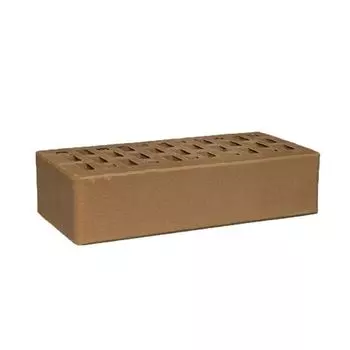 Кирпич облицовочный одинарный пустотелый М-175, светло-коричневый ЛСР