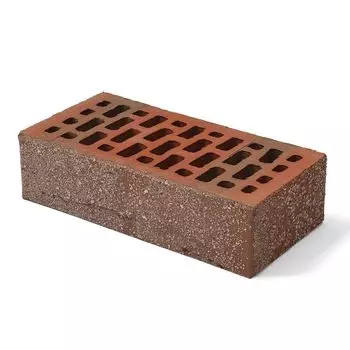 Кирпич одинарный пустотелый лицевой М150, БРАЕР кладка, риф с песком, BRAER