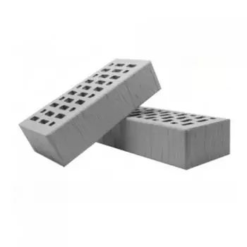 Кирпич одинарный пустотелый лицевой TEREX М175, Серый, шале