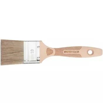 Кисть флейцевая 50 мм, светлая натуральная щетина, ручка твердое дерево Мастер-Колор
