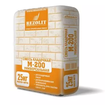 Кладочная смесь Rezolit М-200, 25 кг