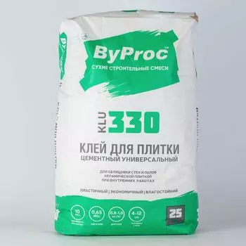 Клей цементный ByProc, 25 кг