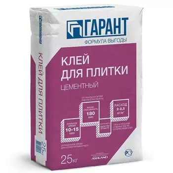 Клей для плитки цементный ТМ Гипсополимер, 25 кг