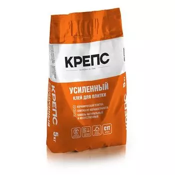 Клей для плитки Крепс Усиленный, 5 кг
