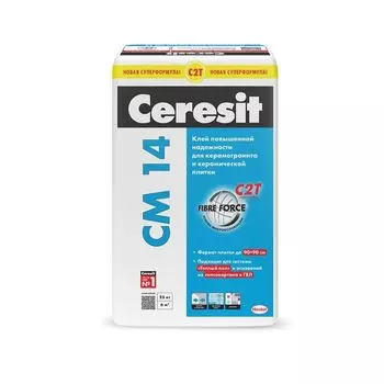Клей для плитки (С1 Т) Ceresit CM14, 25 кг