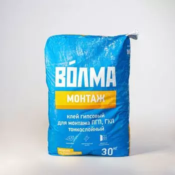Клей гипсовый монтажный Волма-Монтаж, 30 кг