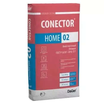 Клей плиточный (C0) Оптимум CONECTOR HOME 02, 25 кг