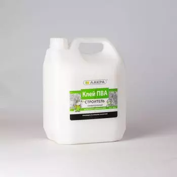 Клей ПВА Лакра Строитель 10кг (канистра)